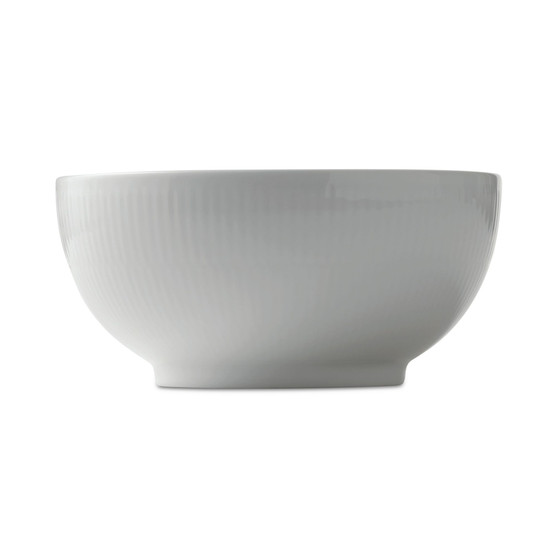 White Fluted 7" Bowl
