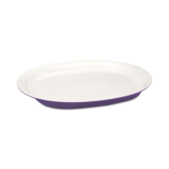 Round & Square Purple Oval Platter