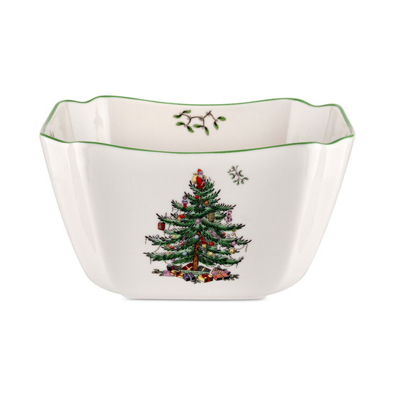 Christmas Tree Small Square Bowl
