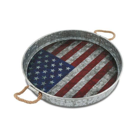 Flag Galvanized Tray