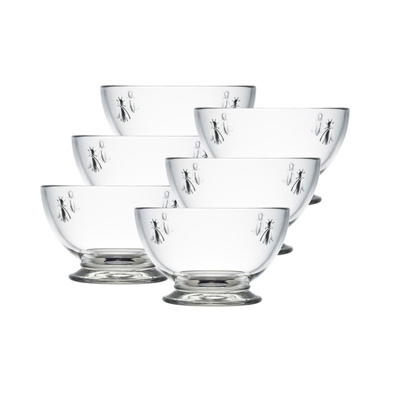 La Rochere Napoleon Bee 21-ounce Bowl, Set of 6