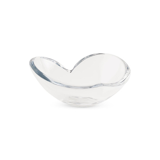 Nambe Glass Heart Bowl Large