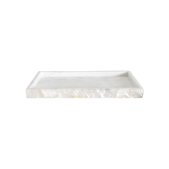 Mother of Pearl White Marble Tray