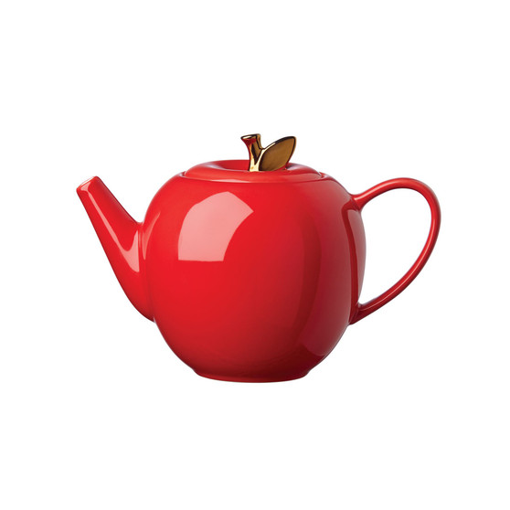 Knock on Wood Apple Teapot