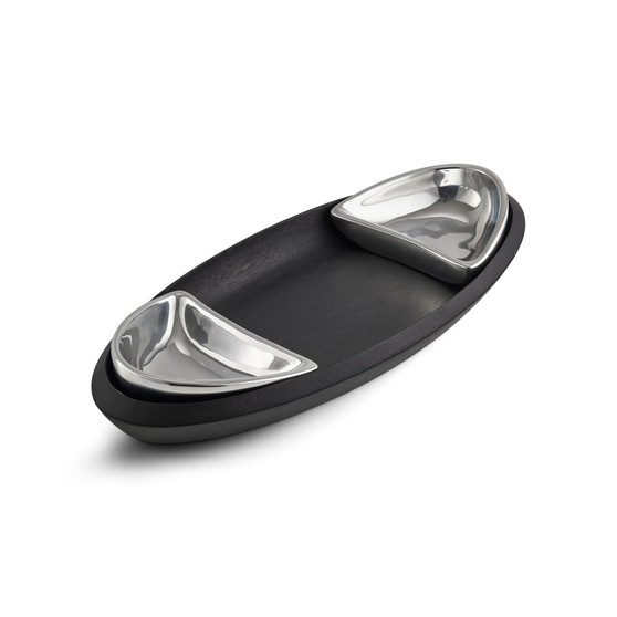 Noir Triple Condiment Server