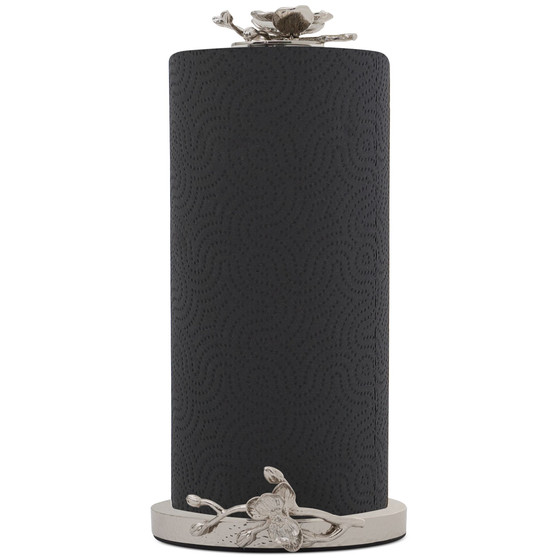 White Orchid Paper Towel Holder