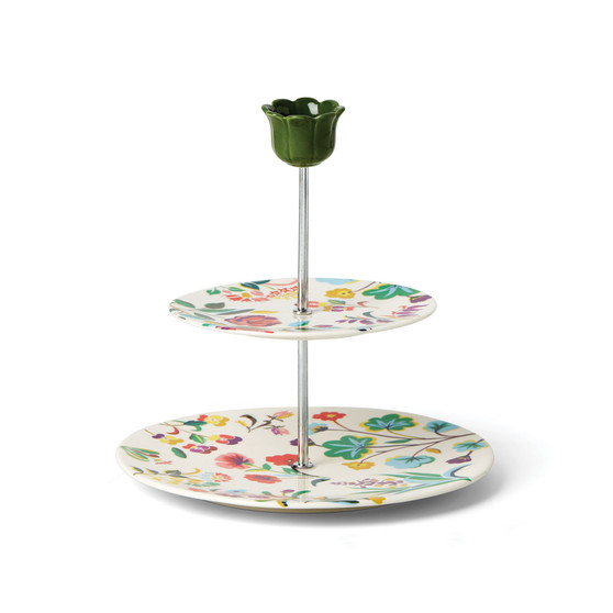 Garden Floral Tiered Server Set