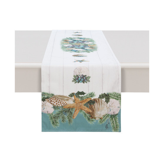 Christmas By The Sea Table Runner - 90" x 13"