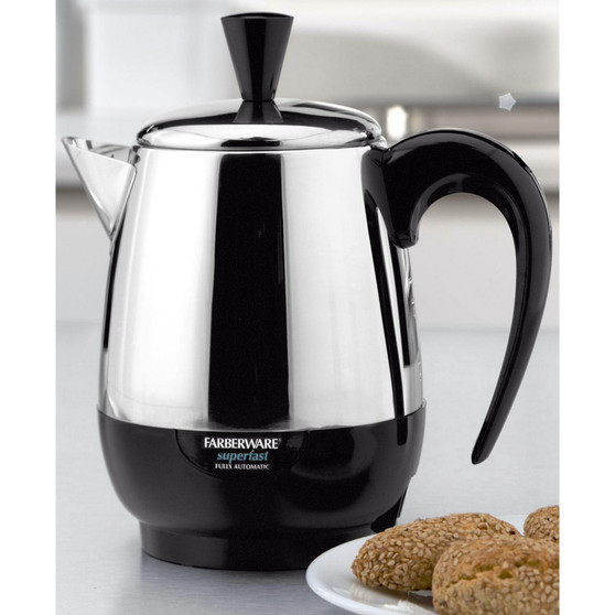 2-4 Cup Electric Percolator, Stainless Steel, FCP240