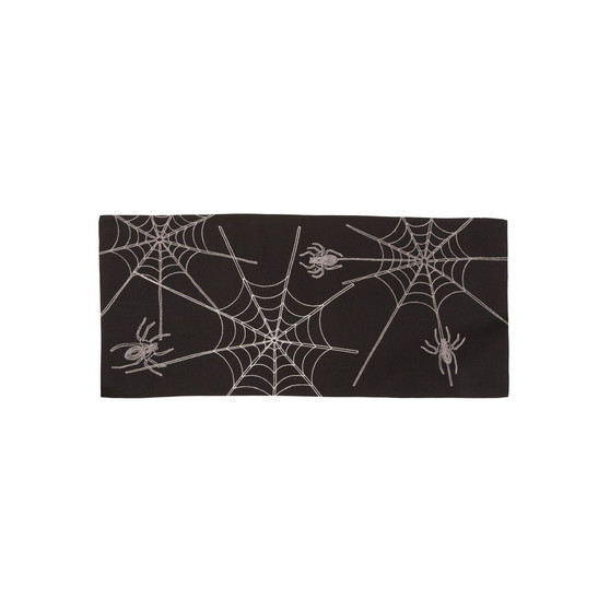 Halloween Spider Web Double Layer Table Runner
