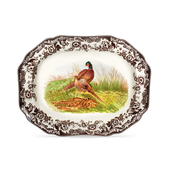Woodland Pheasant Octogonal Platter