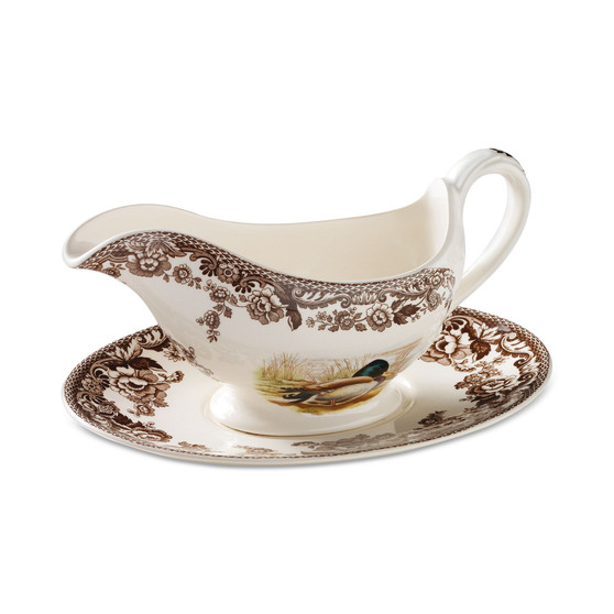 Woodland Sauce Boat & Stand