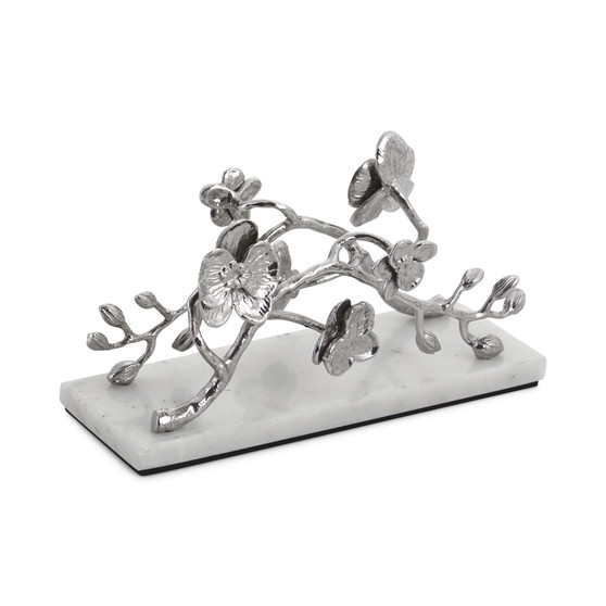 White Orchid Vertical Napkin Holder