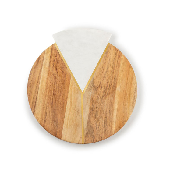 Delane Marble & Wood Cutting Board