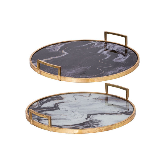 Decorative Trays, Set of 2