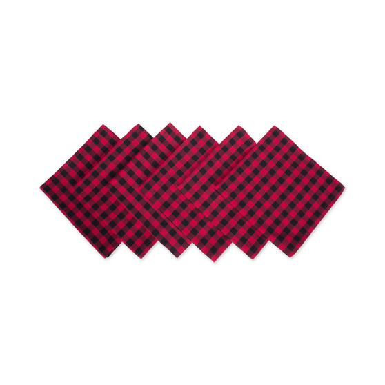 Logger Check Napkin, Set of 6