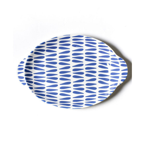 Drop Large Handled Oval Platter