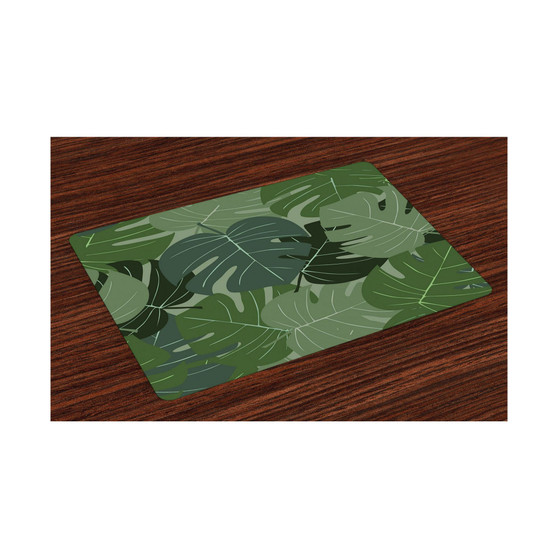 Forest Green Place Mats, Set of 4