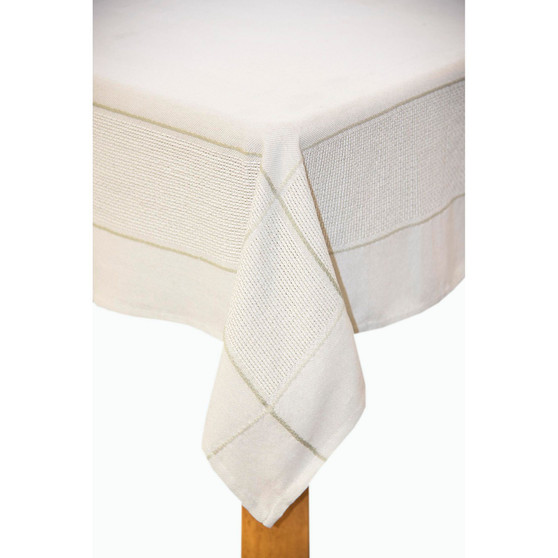 Carlisle 60x102 Tablecloth Silver
