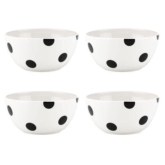 new york Deco Dot Set of 4 Appetizer Bowls