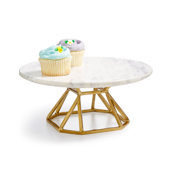 Round Marble Elevated Server, Created for Macy's