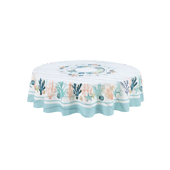 Coastal Reef 70 Round Tablecloth