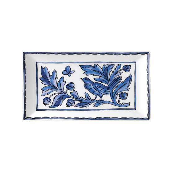 Blue Bird 11" Rectangular Platter