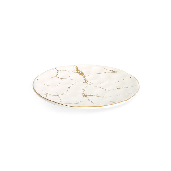 8" Salad Plates with Design, Set of 4