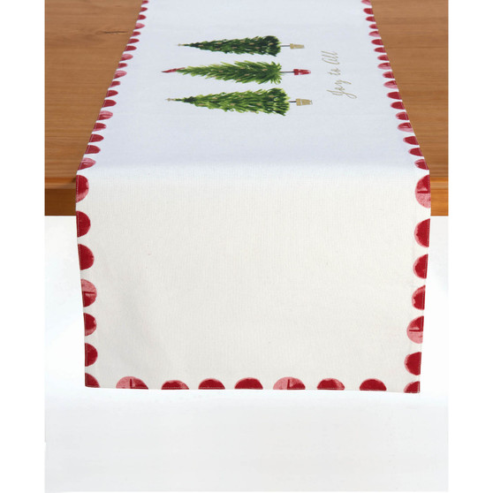 Holiday Tree Table Runner, 72" x 14"