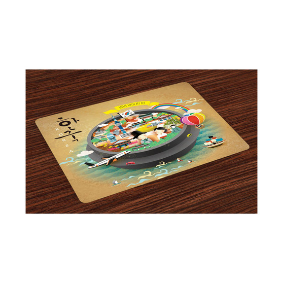 Korea Place Mats, Set of 4