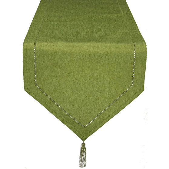 Melrose Cutwork Hemstitch Table Runner, 16" x 90"