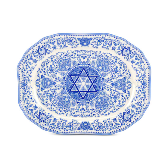 Hanukkah Oval Platter
