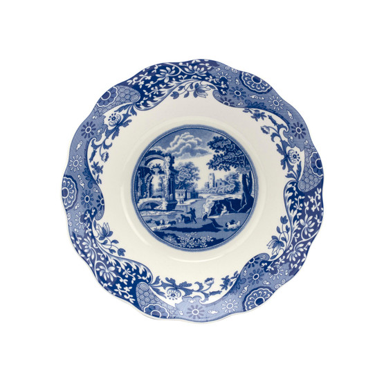 Blue Italian Daisy Serving Bowl