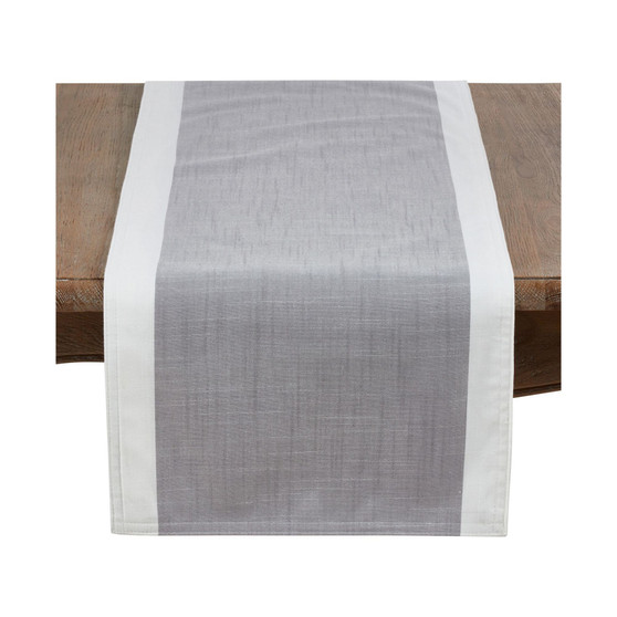 Table Runner with Banded Border, 72" x 16"