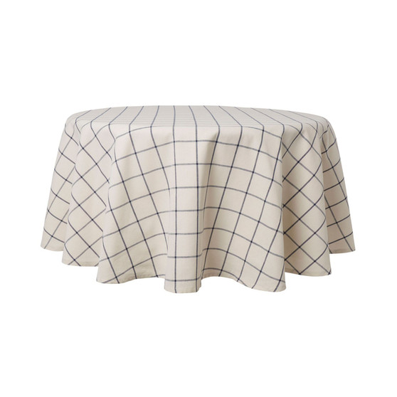 Window Pane Tablecloth Single Pack 70" Round