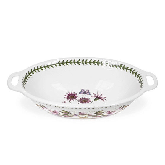 Botanic Garden Handled Oval Bowl