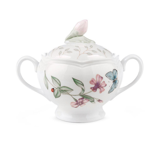 Butterfly Meadow Handled Porcelain Sugar Bowl