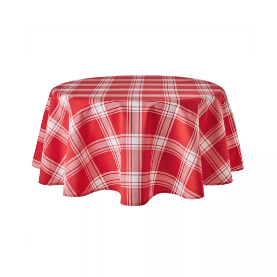 Buffalo Check Tablecloth Single Pack 70" Round