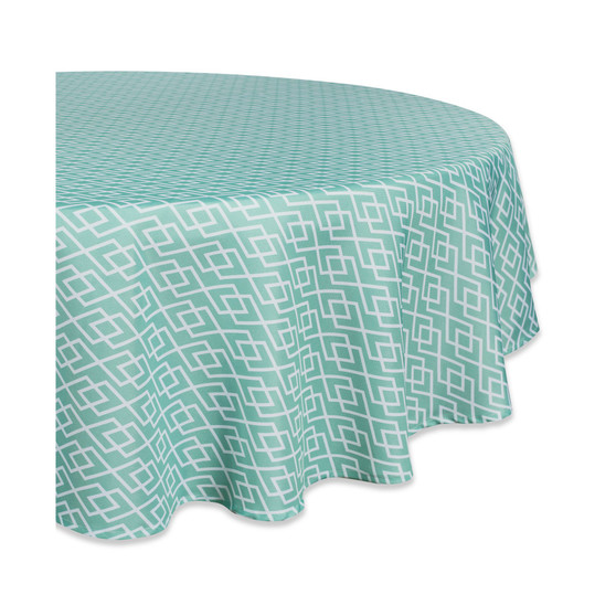 Diamond Outdoor Tablecloth with Zipper 60" Round