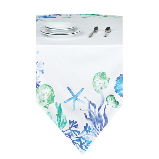 C F Home water Bay Printed Table Topper