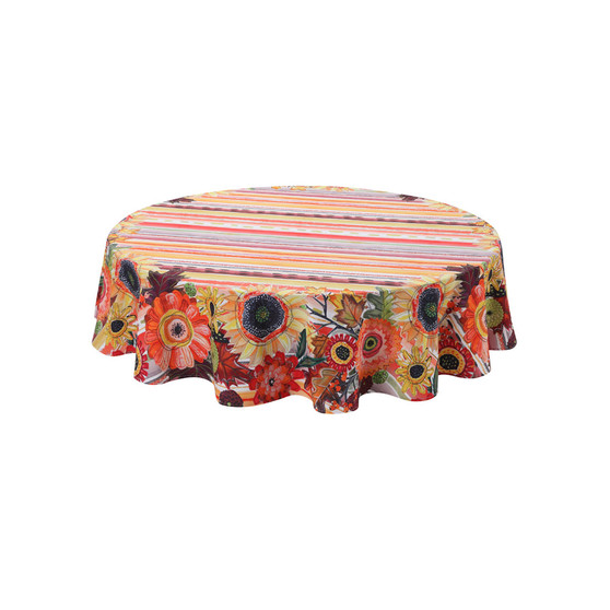 Harvest Snippets 70" Round Tablecloth