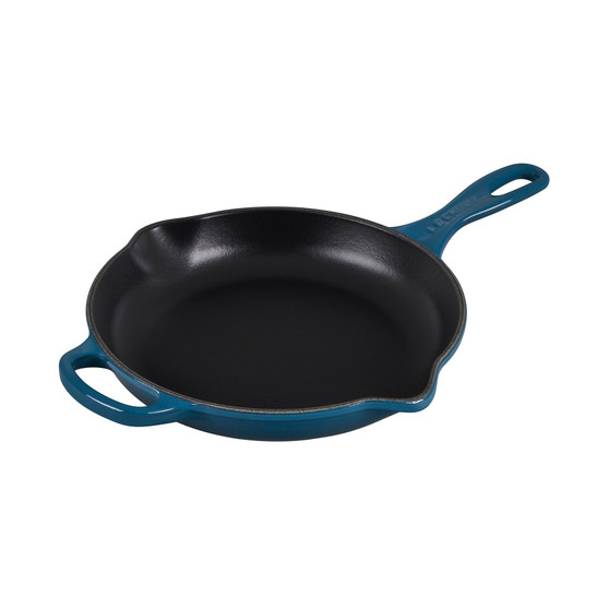 9" Enameled Cast Iron Skillet with Helper Handle