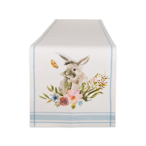 Garden Bunny Printed Table Runner 14" x 72"