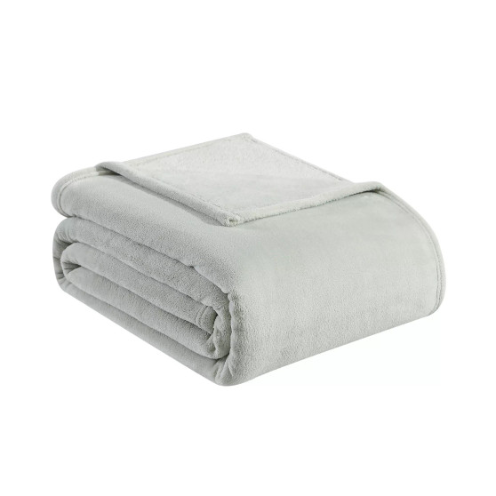Tommy Bahama Solid Ultra Soft Plush Fleece Blanket, Twin
