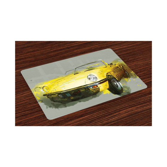 Car Place Mats, Set of 4