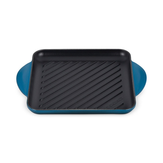 9.5" Enameled Cast Iron Square Grill Pan