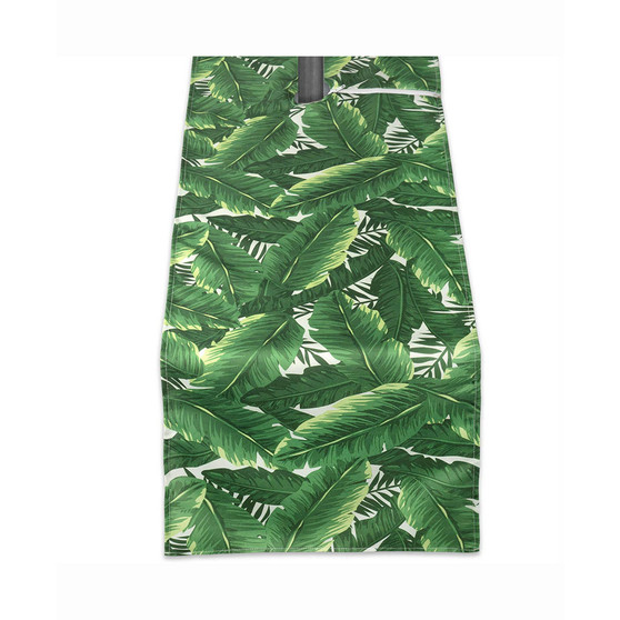 Banana Leaf Outdoor Table Runner with Zipper 14" X 108"