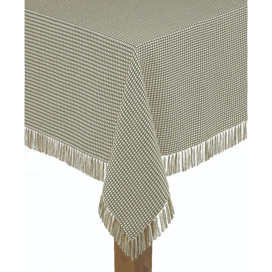 Homespun Sage 100% Cotton Tablecloth 52"X52"