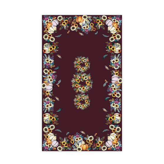 Fall Feathers Tablecloth, 70" x 120"