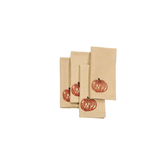 Pumpkin Party Fall Napkins - Set of 4